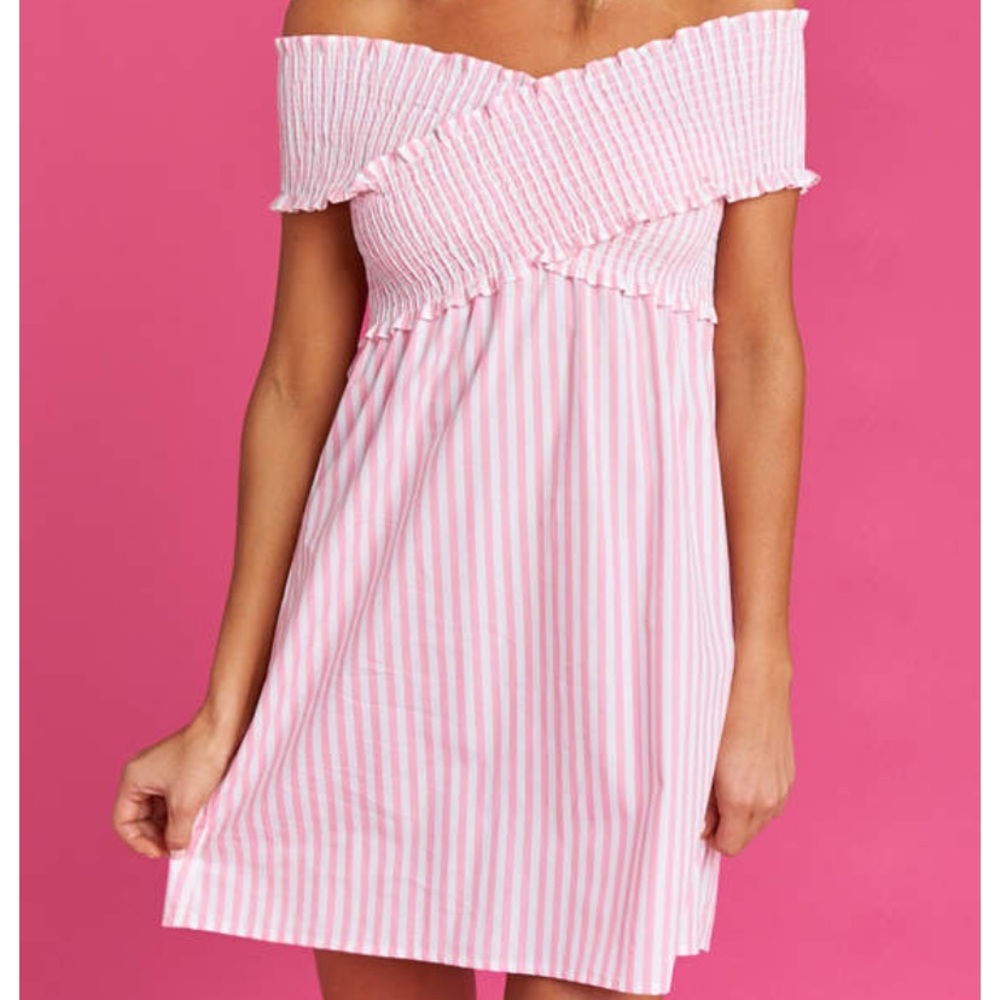 Mandy Smocked Dress - Skipper Stripe